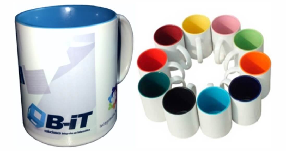 Taza personalizada con fotos con cuchara int. colores